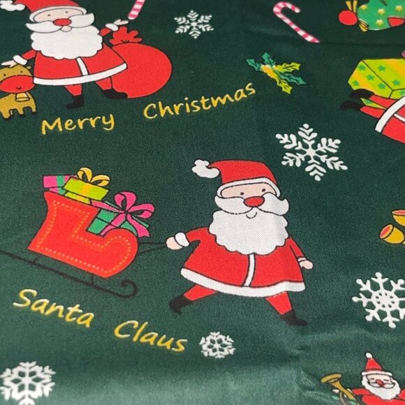Christmas cotton fabric 19" x 19" square 6 pieces - Picture 5 of 10